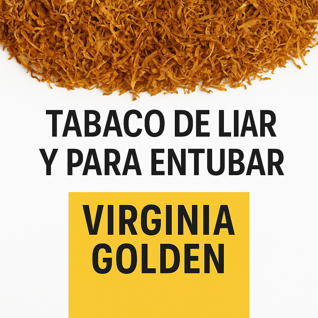 Tabaco de liar y para entubar Virginia Golden de alta calidad