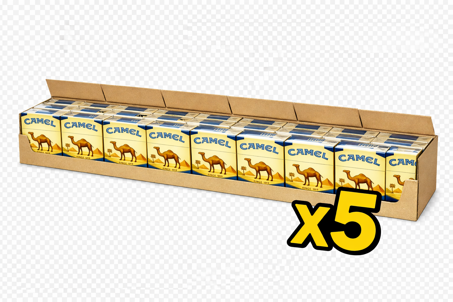 5 Cartones Camel